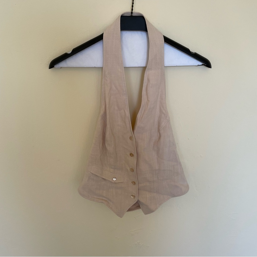 Song of Style Cream vest and high waisted trousers - Picture 2 of 5